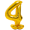 1207-5909 К ЦИФРА 4 65" Gold на подставке Макси