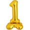 1207-5916 К ЦИФРА 1 50" Gold на подставке