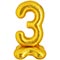 1207-5918 К ЦИФРА 3 50" Gold на подставке