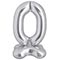 1207-5925 К ЦИФРА 0 50" Silver на подставке