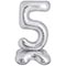 1207-5930 К ЦИФРА 5 50" Silver на подставке