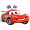 1207-5990 К ФИГУРА Машина красная тачка с улыбкой