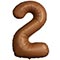 1207-6045 Ф ЦИФРА 2  40" SLIM Choco Brown