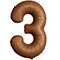 1207-6046 Ф ЦИФРА 3  40" SLIM Choco Brown