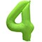 1207-6146 К ЦИФРА 4 40" Неон Green