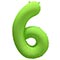 1207-6148 К ЦИФРА 6 40" Неон Green