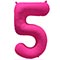1207-6157 К ЦИФРА 5 40" Неон Pink