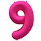 1207-6161 К ЦИФРА 9 40" Неон Pink