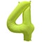 1207-6166 К ЦИФРА 4 40" Неон Yellow