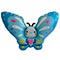 1207-6189 Ф ФИГУРА Бабочка голубая с сердцем
