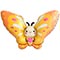 1207-6192 Ф ФИГУРА Бабочка желтая с сердцем