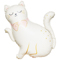 1207-6245 К ФИГУРА Кошечка с лапкой белая