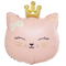 1207-6247 К ФИГУРА Кошечка с короной розовая