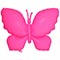 1207-6253 К ФИГУРА Бабочка неон розовая