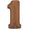 1207-6279 Г ЦИФРА 1  40" Сатин Chocolate