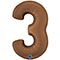 1207-6281 Г ЦИФРА 3  40" Сатин Chocolate