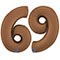 1207-6284 Г ЦИФРА 6/9  40" Сатин Chocolate