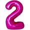 1207-6351 Ф ЦИФРА 2  40" SLIM Fuchsia