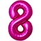 1207-6357 Ф ЦИФРА 8  40" SLIM Fuchsia