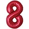 1207-6376 Ф ЦИФРА 8  40" SLIM Red