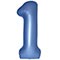 1207-6414 Ф ЦИФРА 1  40" SLIM Satin Blue Reflex