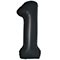 1207-6423 Ф ЦИФРА 1  40" SLIM Satin Black