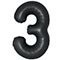 1207-6425 Ф ЦИФРА 3  40" SLIM Satin Black
