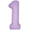 1207-6438 Ф ЦИФРА 1  40" SLIM Matte Lavanda