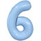1207-6487 Р ЦИФРА 6  40" Небесный