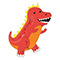 1207-6537 А ФИГУРА/P35 Динозавр весёлый красный