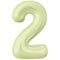 1207-6569 Р ЦИФРА 2  40" Пыльный лайм