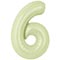 1207-6573 Р ЦИФРА 6  40" Пыльный лайм