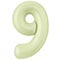 1207-6576 Р ЦИФРА 9  40" Пыльный лайм
