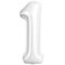1207-6588 Р ЦИФРА 1  40" Белый блеск