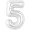 1207-6592 Р ЦИФРА 5  40" Белый блеск