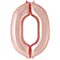 1207-6624 К ЦИФРА 0  40" Металлик Rose Gold