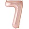 1207-6631 К ЦИФРА 7  40" Металлик Rose Gold