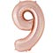 1207-6633 К ЦИФРА 9  40" Металлик Rose Gold