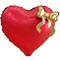 1207-6636 К ФИГУРА Сердце красное Бант золото
