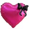 1207-6638 К ФИГУРА Сердце фуксия Бант черный
