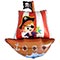 1207-6852 Ф ФИГУРА Кораблик пиратский