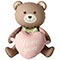 1208-0907 К ФИГУРА AIR Мишка с розовым сердцем ILY