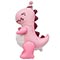 1208-0924 К ФИГУРА AIR Динозавр розовый в колпаке