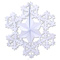 1410-0421 Фигура Снежинка №2 фольг белая 90см/G