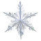 1410-0422 Фигура Снежинка №3 фольг сереб 40см/G