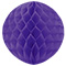 1412-0066 Шар бумажный фиолетовый 30см/G