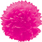 1412-0070 Помпон бумажный ярко-розовый 40см/G