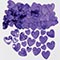 1501-4353 Конфетти Сердца с вензелем фиолет 14гр/A