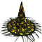 1501-5160 Шляпа ведьмы черн/золот с бахромой 36смG