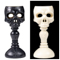 1501-6911 Череп на подставке светодиод бел/черныйG